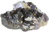 Sphalerite, Galena & Calcite Crystal Association - Bulgaria #41727-1